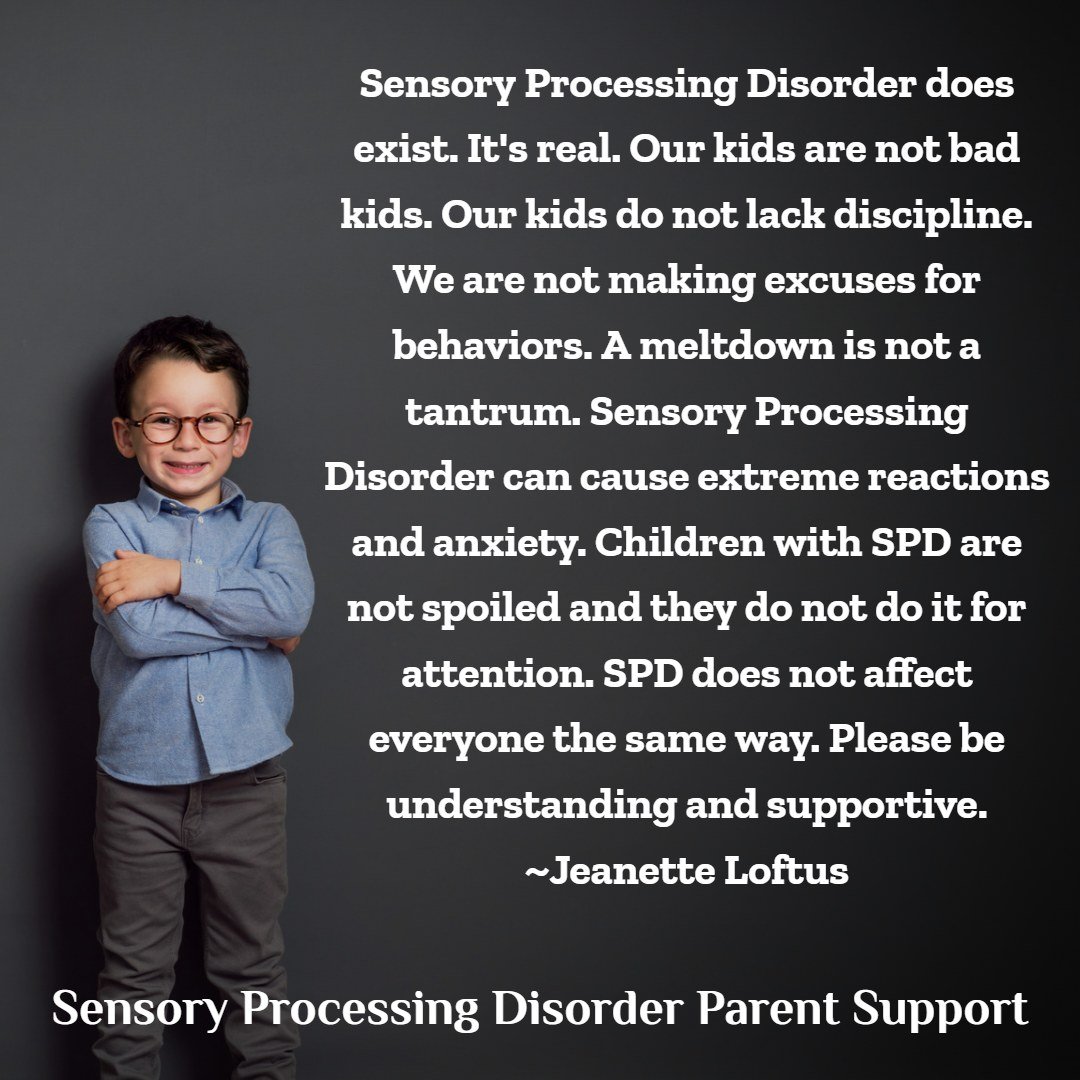 Sensory Processing Disorder Parent Support (SPD) tweet media