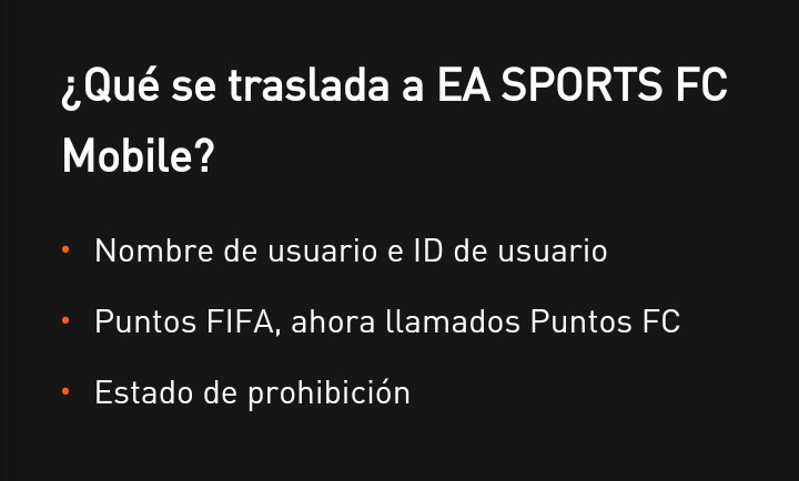 nueva información sobre FC MOBILE:
📱No será una app nueva, solamente una actualización
❗Cambiarán los requisitos para poder jugarlo
✅Se transferirán los FIFA Points (ya en FC Points)
⚠️No se transferirán: plantilla e ítems, monedas, gemas, emotes, logotipos, uniformes.

(1/2)