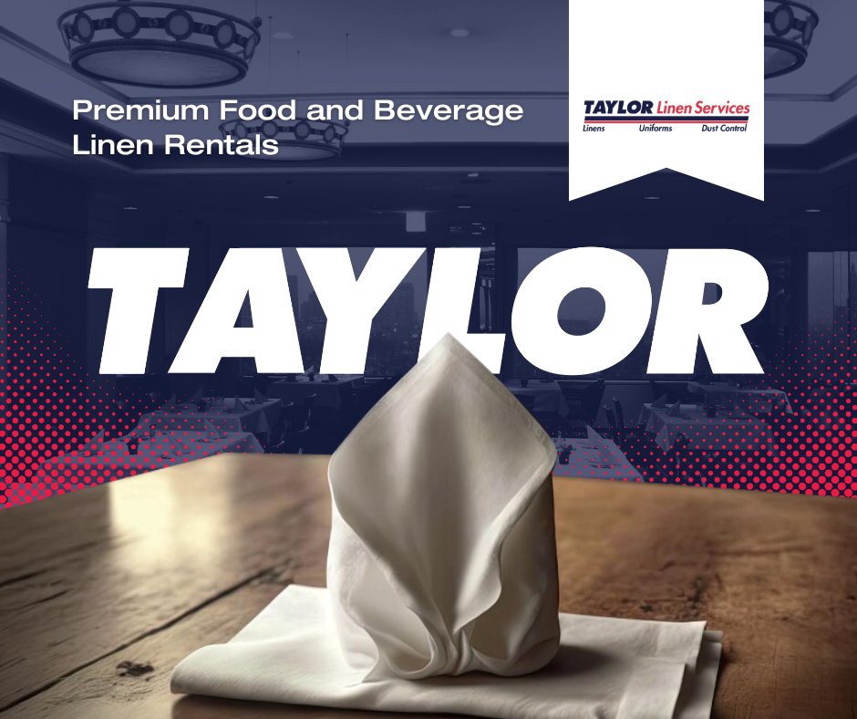 No matter how big (or small) your Gulf Coast restaurant is, Taylor Linen has the high-quality tablecloths, napkins and cleaning towels your staff will need to wow guests! Our durable food &amp; beverage linens are available in various sizes and colors. taylorlinenservices.com/foodandbeverag…