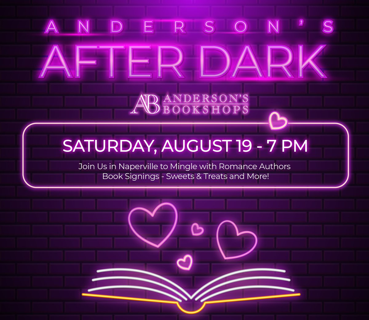Anderson's Bookshops (@andersonsbkshp) on Twitter photo TEN TICKETS LEFT: Anderson's After Dark: freebies, snacks, discounts & AUTHORS Danielle Jackson
<a href="/DJacksonBooks/">Danielle Jackson</a> Melonie Johnson
@MelonieJohnson Lana Harper
<a href="/LanaPopovicLit/">Lana Popovic Harper</a> Jennifer Hartmann
<a href="/authorjhartmann/">Jennifer Hartmann</a> Capped attendance/almost sold out: Tickets here AndersonsAfterDark2023.eventcombo.com TEN TICKETS LEFT: Anderson's After Dark: freebies, snacks, discounts & AUTHORS Danielle Jackson
<a href="/DJacksonBooks/">Danielle Jackson</a> Melonie Johnson
@MelonieJohnson Lana Harper
<a href="/LanaPopovicLit/">Lana Popovic Harper</a> Jennifer Hartmann
<a href="/authorjhartmann/">Jennifer Hartmann</a> Capped attendance/almost sold out: Tickets here AndersonsAfterDark2023.eventcombo.com