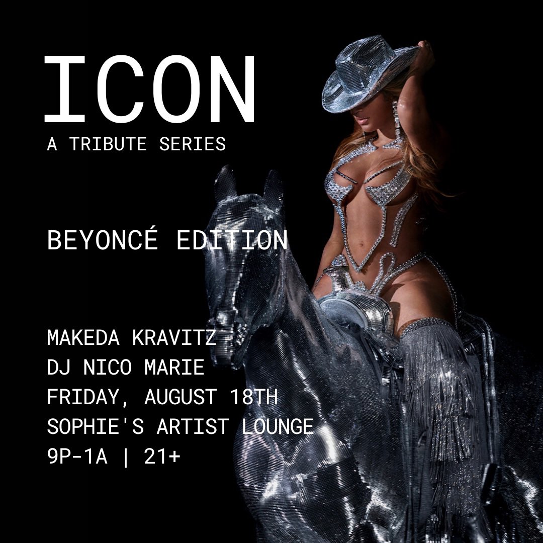 TONIGHT i’ll be at the WePower Garden party (they’ve asked me to do a house music set at 7:30)

& then Sophie’s for ICON: @Beyonce Edition with @blackgirllost