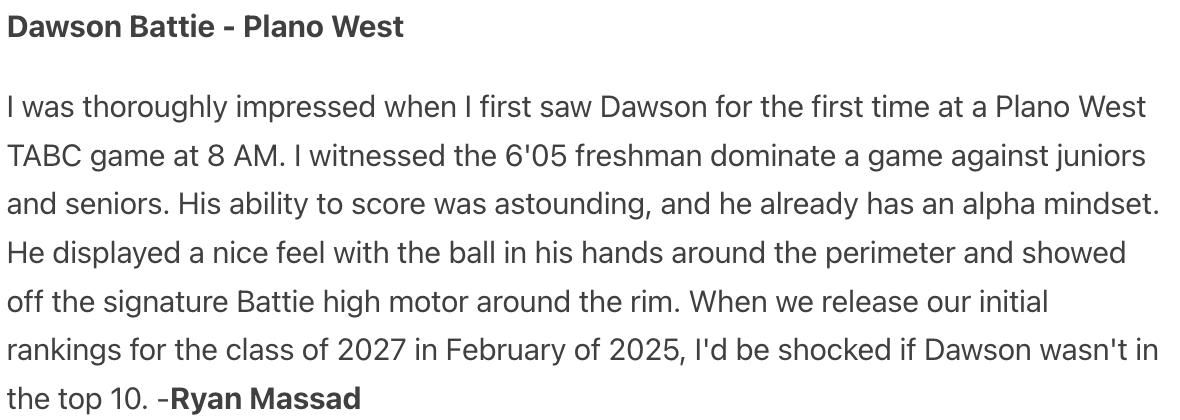 GASOMass's tweet photo. Who are some other must-see 2027s?
I wrote about a 2027 🦈 in this week's #GASOFastBreak👇