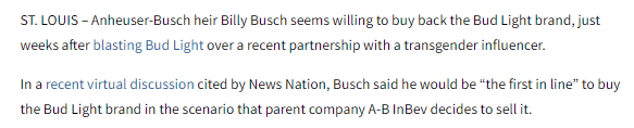 I am .. genuinely confused

AB InBev owns Anheuser Busch. WYM you want to buy back a brand you already own?