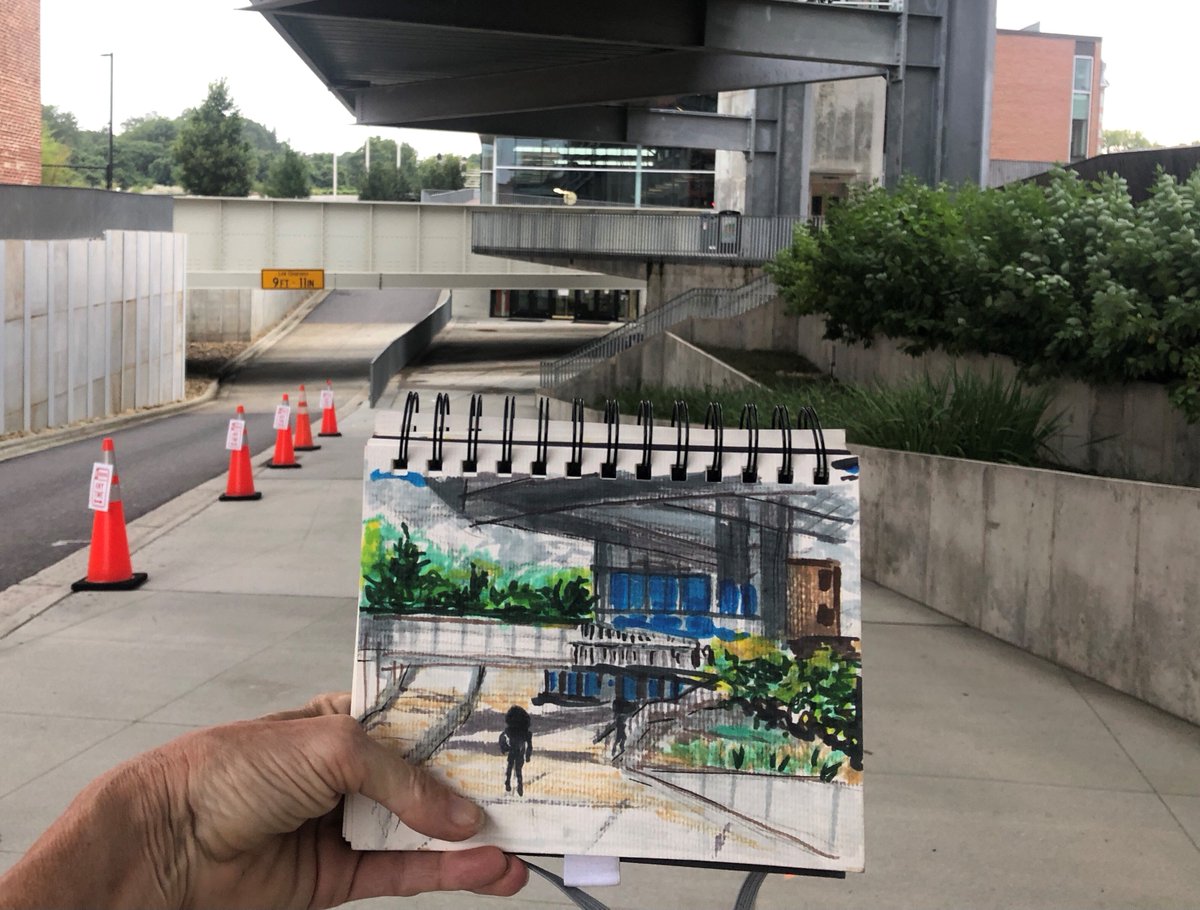 Thank you Lindsey Chester for this great shot - and drawing! 
-
-
-
#amtrak #raleighunionstation #takethetrain #warehousedistrict