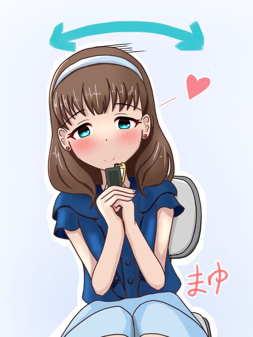 2人目佐久間まゆちゃんPに車で送ってもらう事になって社用車のキーを準備しながら彼を待っている的な 