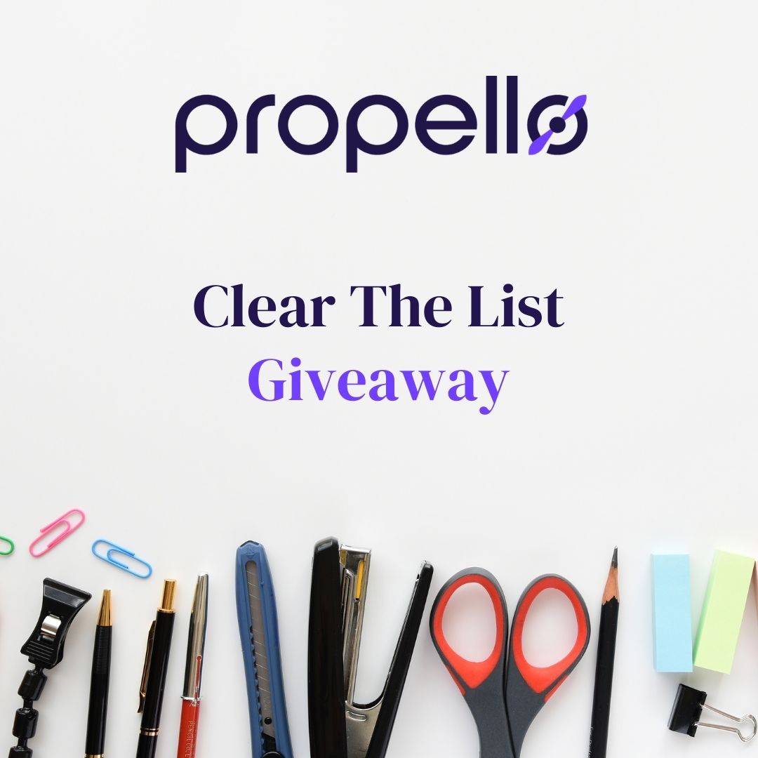 PropelloLearn's tweet photo. This week's "Soar into School" giveaway was a hard secret to keep! We're doing a second #clearthelist giveaway with 3 lucky winners this time. 🎉 Each winner will receive $100 toward clearing their list. The winners will be announced next Thursday, August 24th, at noon. https://t.co/zrFW655DA0