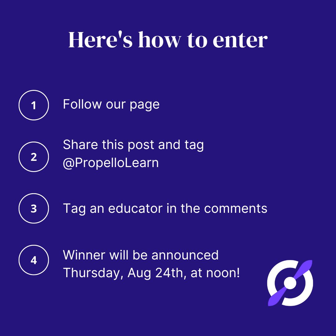 PropelloLearn's tweet photo. This week's "Soar into School" giveaway was a hard secret to keep! We're doing a second #clearthelist giveaway with 3 lucky winners this time. 🎉 Each winner will receive $100 toward clearing their list. The winners will be announced next Thursday, August 24th, at noon. https://t.co/zrFW655DA0