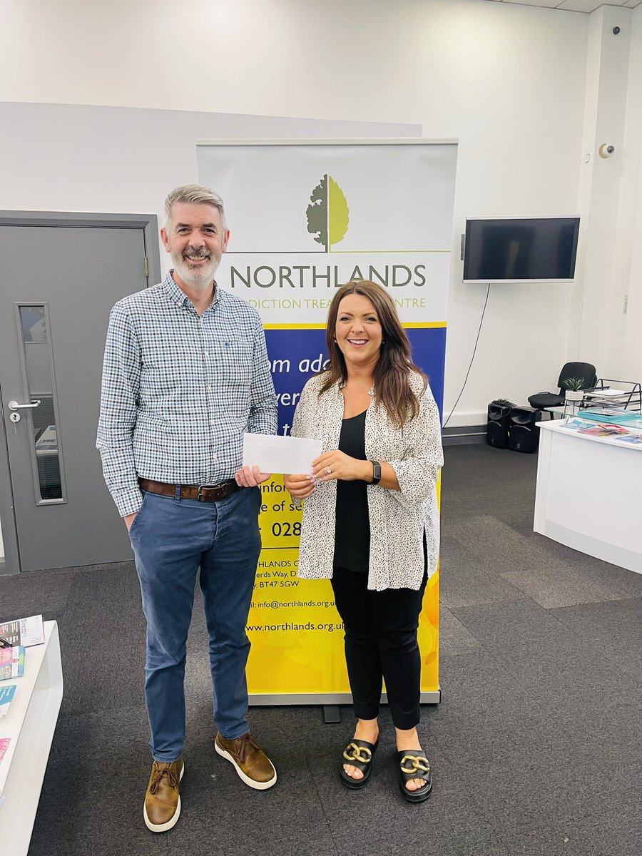 Official cheque presentations to three charities this week who shared the £8000 raised from our Walk of Hope in Strabane on 21 June. The Koram Centre, Northlands Centre and Strabane Health Improvement Project all provide critical interventions and support for those suffering 🤍