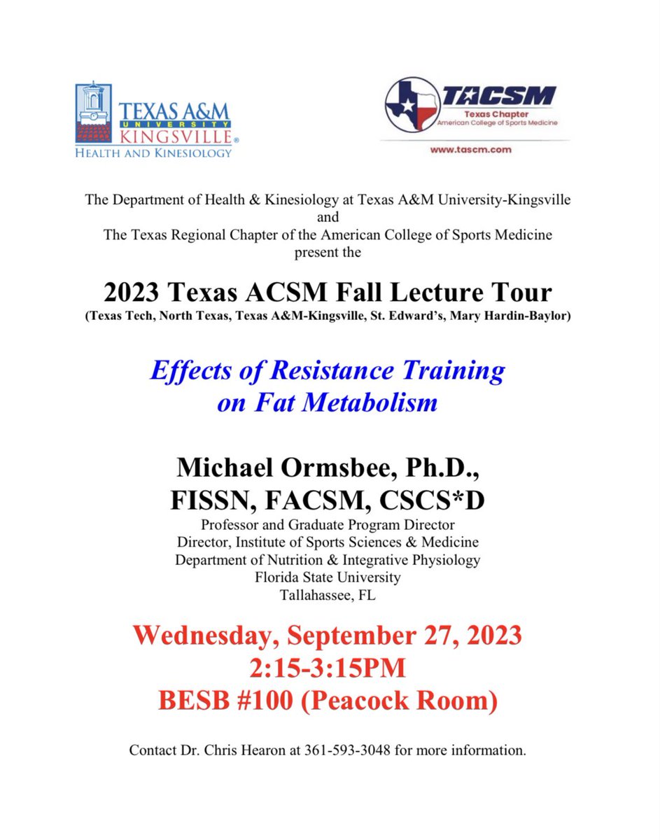 Texas A&M-Kingsville Health & Kinesiology tweet media