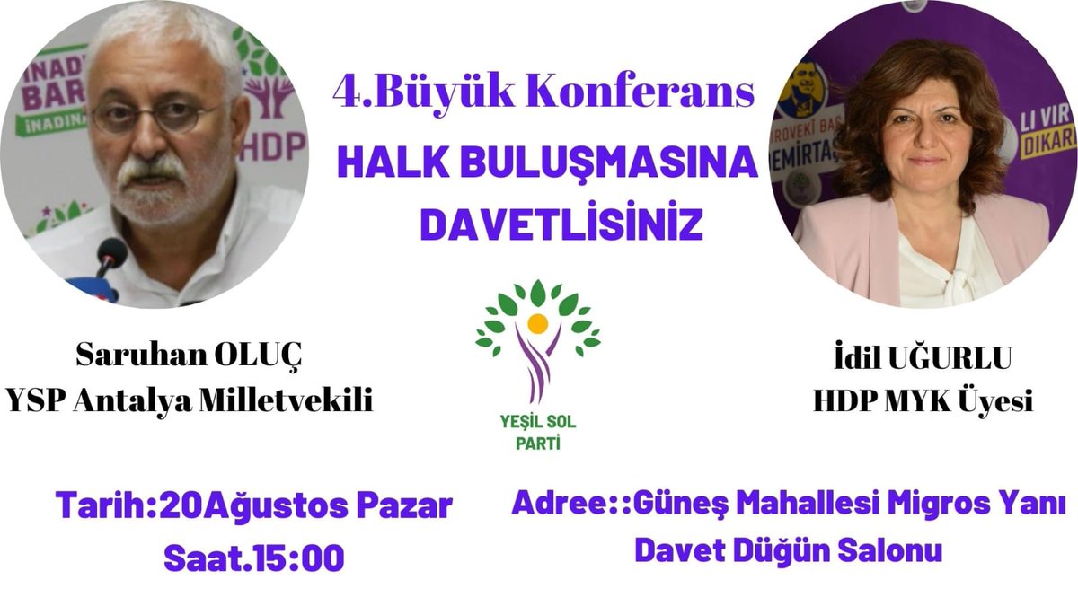 Yesil Sol Parti Antalya (@antyesilsol) on Twitter photo 