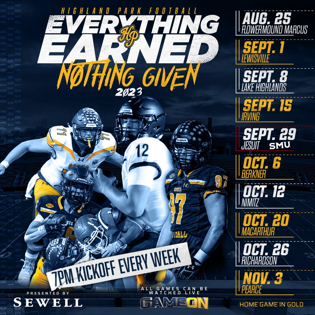 GamedayScots's tweet image. Everything Earned. Nothing Given!  The 2023 season of Scots Football is here!  🏈 Game 1 vs. Flowermound Marcus next Friday Night at 7p.   @ScotsRecruiting  @scotsathletics @dctf #SFAW

scotsillustrated.com/sport/football…