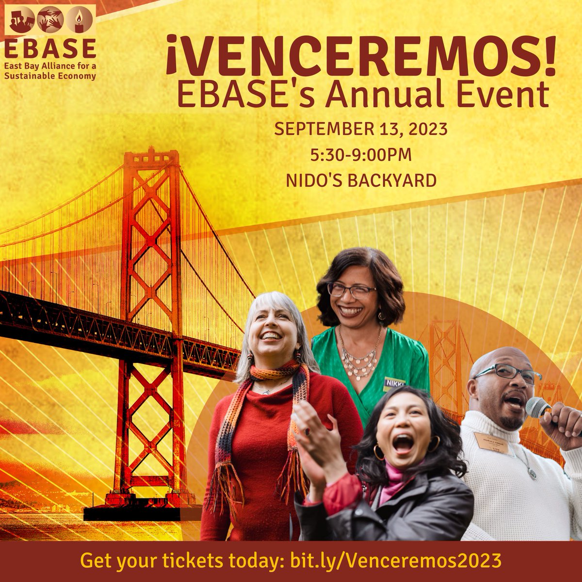 workingeastbay's tweet photo. We're  excited to invite you to our annual party at Nido's Backard! Join us for a festive night celebrating our community with dancing, food, and drinks. Friends, allies, family, and community members are all welcome! Get your tickets before they sell out! https://t.co/VupGHd9PHX https://t.co/lnRcC3jNic