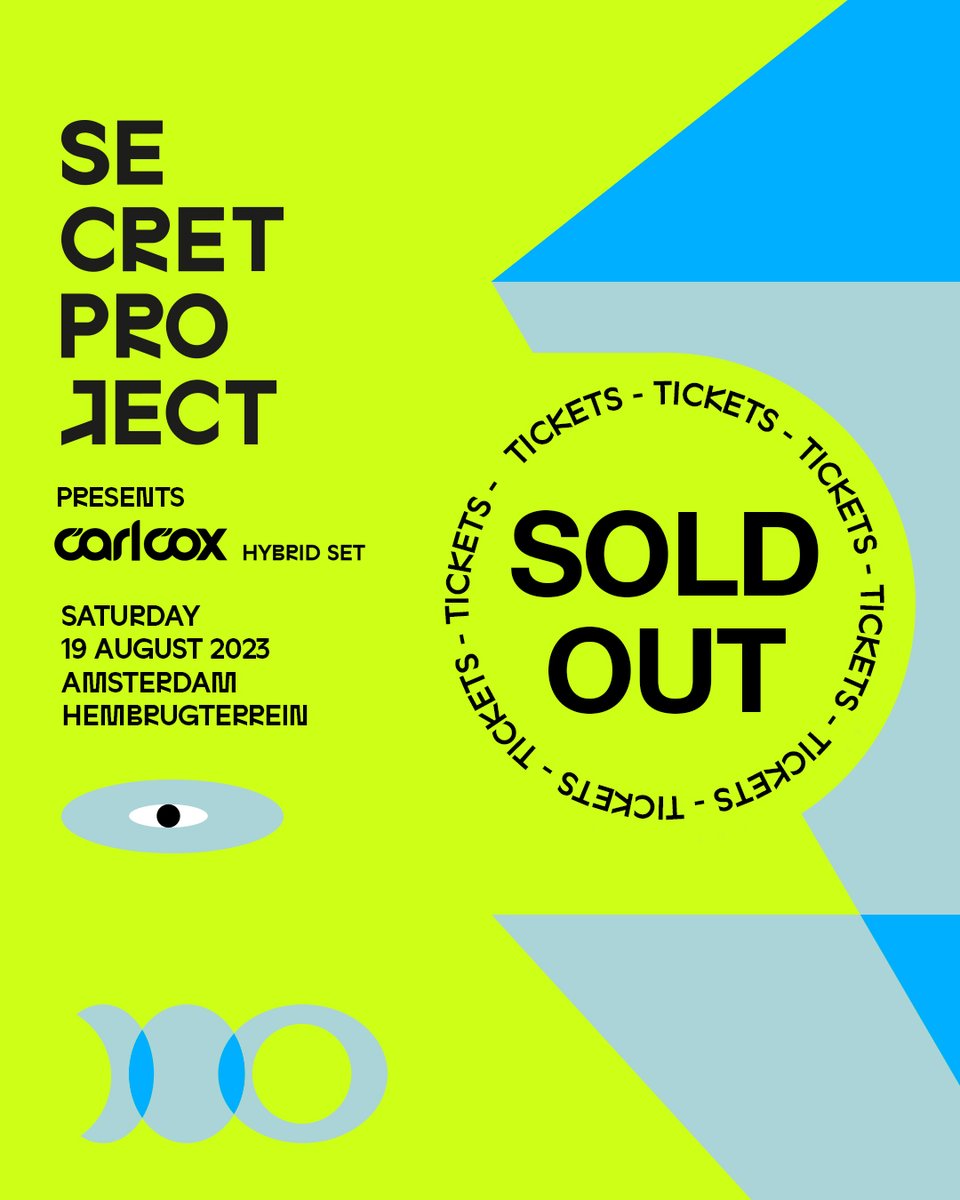 And just like that, #SecreProjectPresents is SOLD OUT! Thank you for the incredible response, Amsterdam — we hope you’re ready for an unforgettable day!

Re-sale tickets are available through the link in bio or at europe.secretproject.com