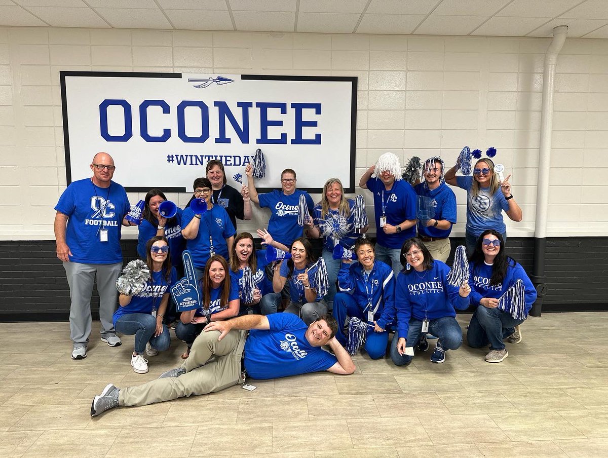Love this place!  Love the people who make it special! We are one OCMS FAMILY &amp; #weareone with @ocfearthespear today!!!! Blue out the Hog Mountain Bowl tonight!  CONNECT.  SERVE.  IMPACT.  #WinTheDay #OwnTheMoment