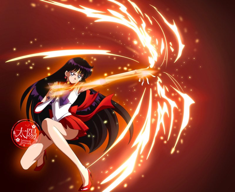 Sailor Mars Flame Spiner #セーラームーン #セーラームーンCosmos #sailormars #sailormarsfanart