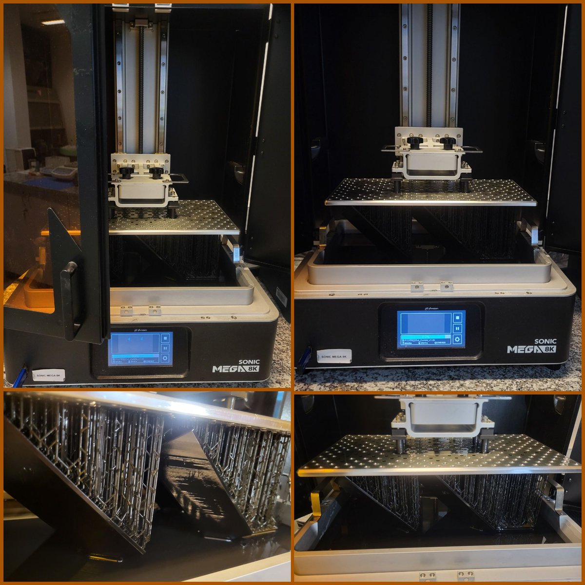 Today we also print large #3d objects🚀💥🔥 Some photos of our prints during the #photopolymerization process with the 3D-VAT printer
🤘Work hard play hard🤘
#summertime  #chemart
#realtimechem  #lablife #scieart #3Dprinting  #chemistry
