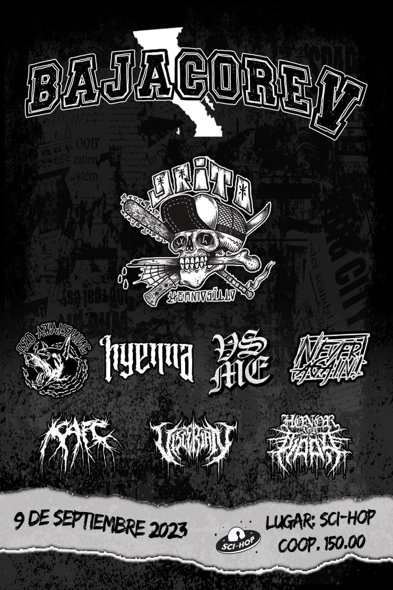 Proximo.evento 9 de septiembre #Bajacore #hardcore #liveshow #music