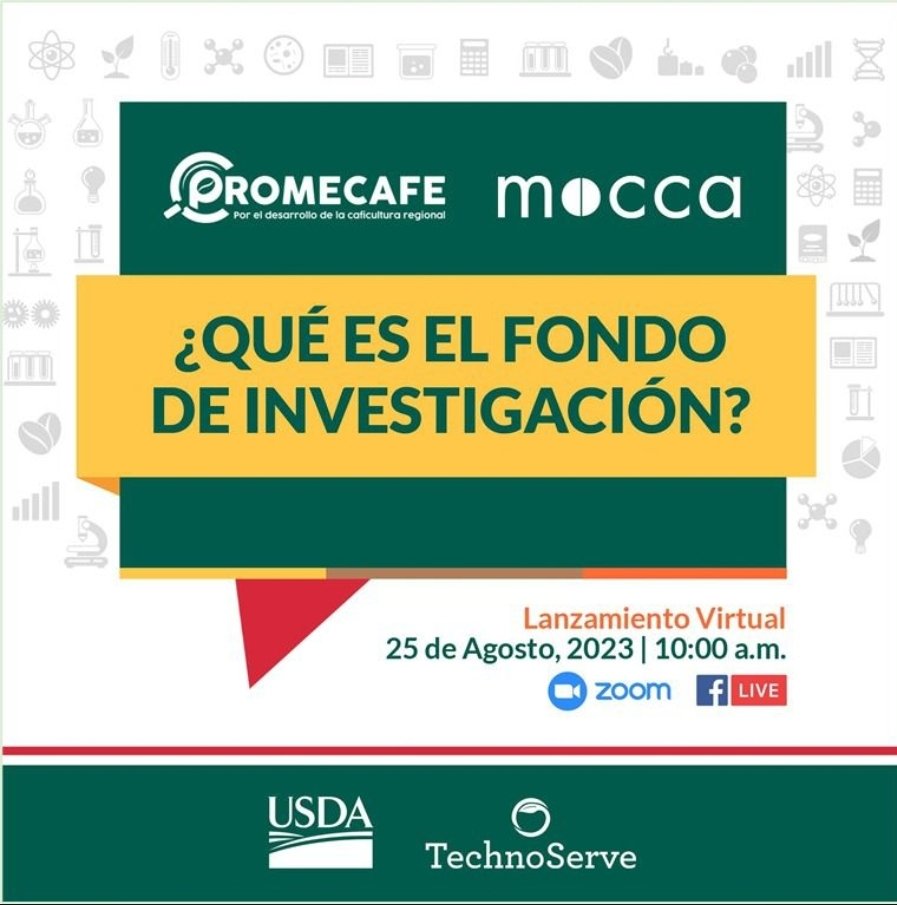 Fondo Concursable de Investigación en Café, es una iniciativa que financiará investigaciones cafetaleras para mejorar la eficiencia y rentabilidad que obtienen los productores de café, desde la producción, hasta la comercialización ¡Únete al lanzamiento en Facebook Live!