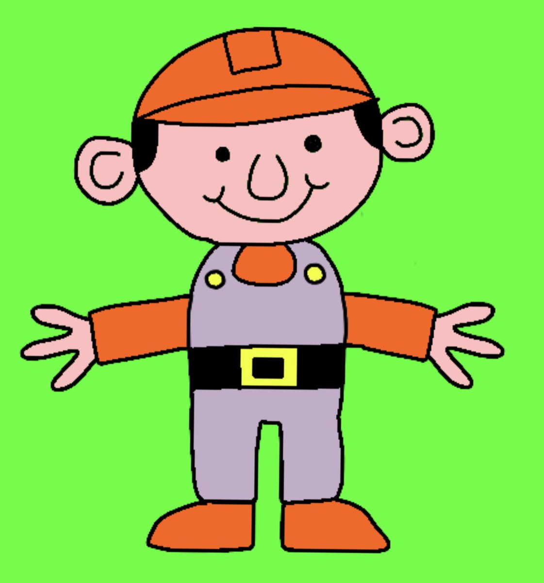 How to draw Bob the Builder