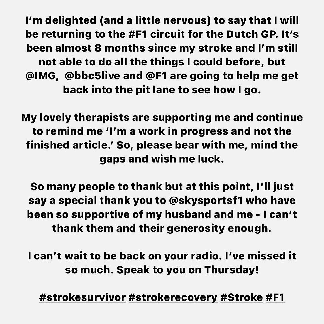 A little #F1 news from me…