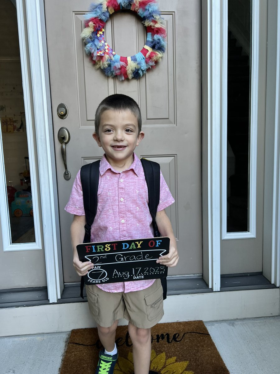 First day of 2nd Grade 💙 #TCSDProud