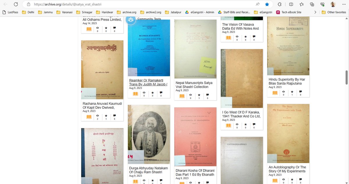 eGangotri's tweet photo. Today we have crossed 50,000 mark for digitization.
efforts on since Mar 2012, our 11th year

आज हमारे द्वारा 50,000-वा ग्रंथ इन्टर्नेट पे लाया गया

Thanks to the Major Libraries where work is going on: Gurukul Kangri, Jangamwadi, BJP-Jammu, SV Shastri ji, Panini Kanya Vid. https://t.co/dFxY5ZvZdU