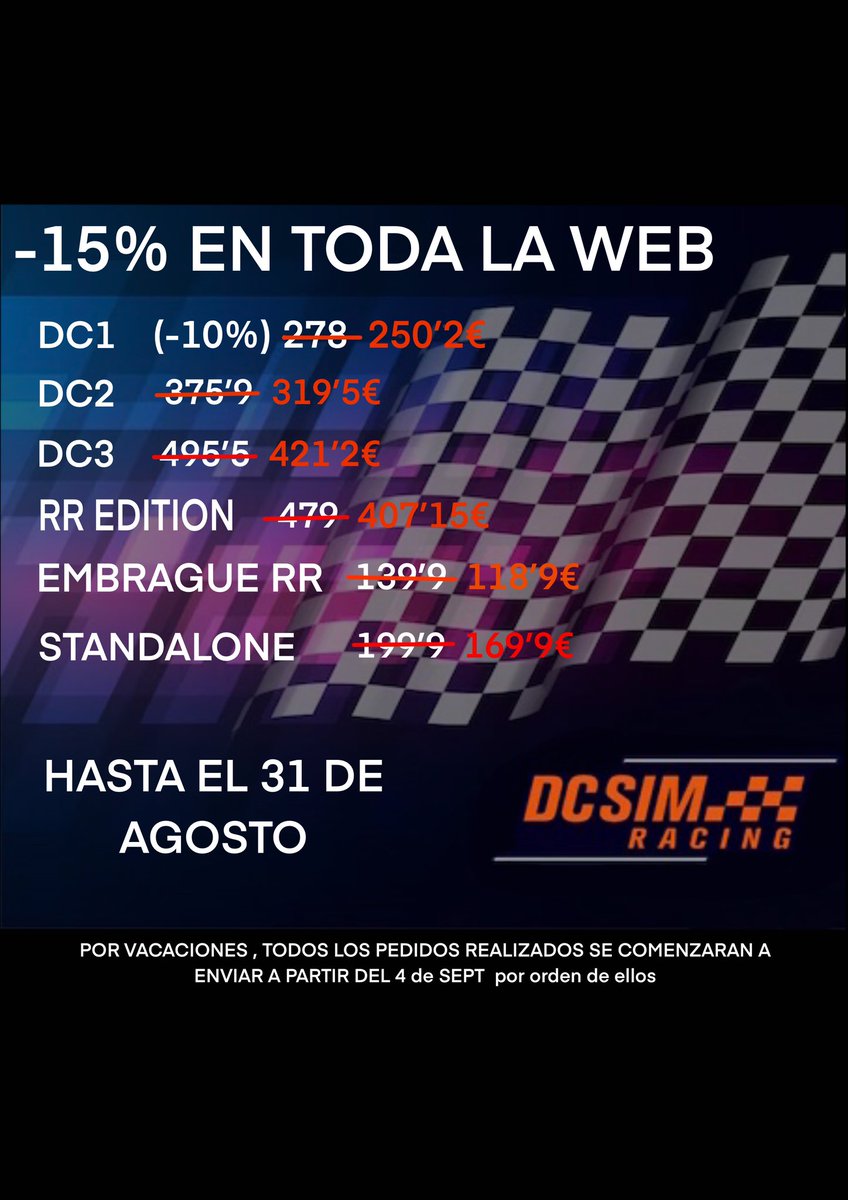 Recuerda que el DESCUENTO -15% estará hasta finales de mes de agosto . 
Estamos cogiendo fuerzas ⛳️🤿🏊‍♂️🚤🏖️para poder enviar todas vuestros pedidos 😱😱😱😱😱