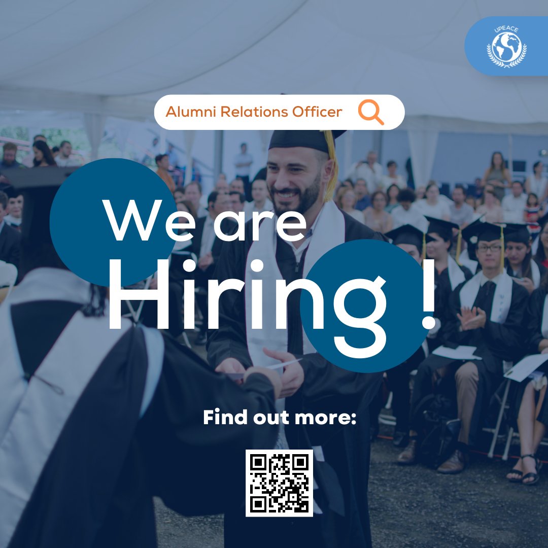 UPEACE's tweet photo. Time is running out to be the fresh face of @UPEACE Alumni Relations! 

Apply before August 21: https://t.co/v7tfsS5oHQ

#UPEACERS strongly encouraged to apply! https://t.co/FzuneyWAVg