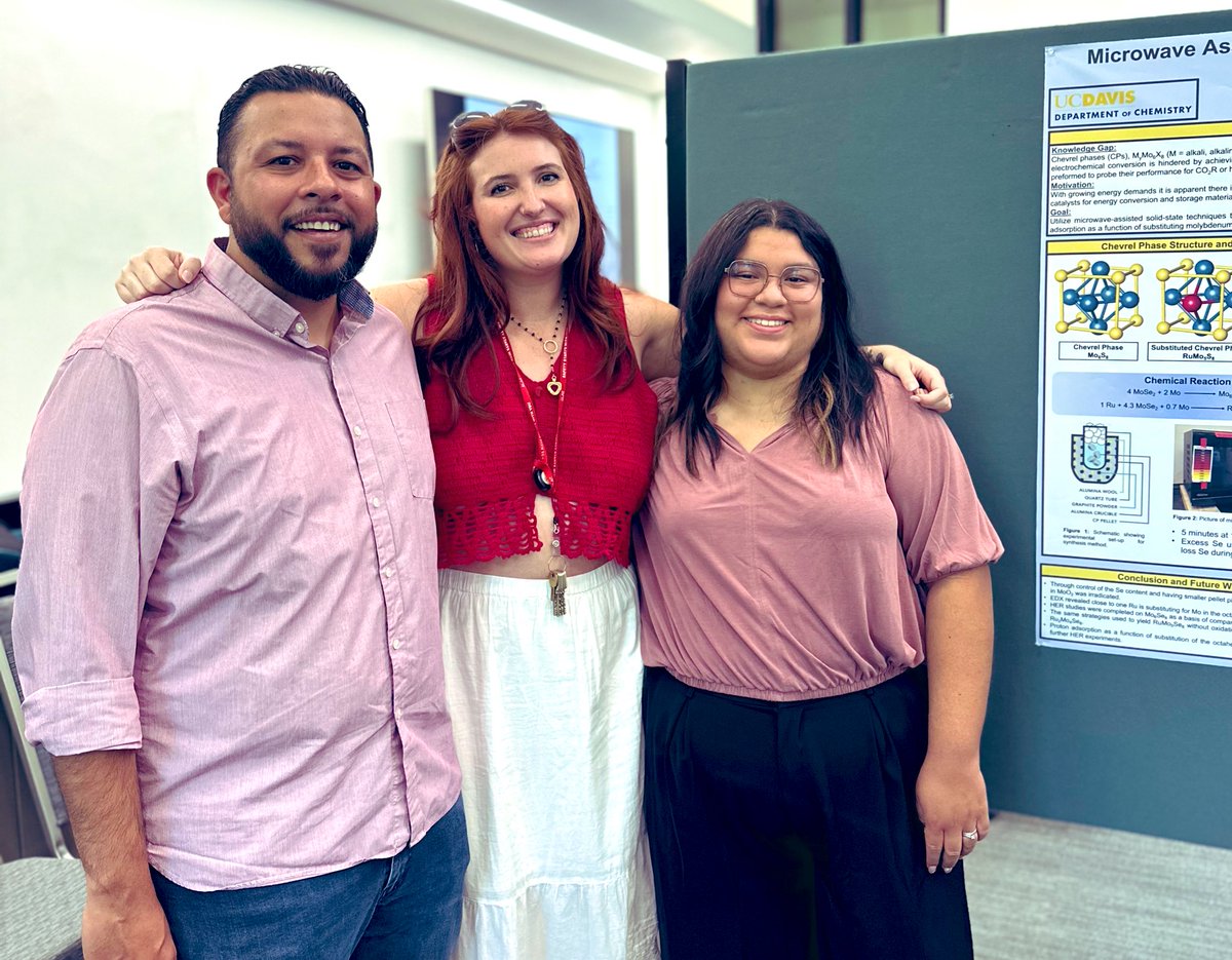 Fortunate that we hosted Adelynne Evangelina Wagner summer research experience through the @ucleads program. We are very proud of you, Addy! Kudos to your graduate student mentor, @RoseSmiley5! @UCDChem @ucmerced