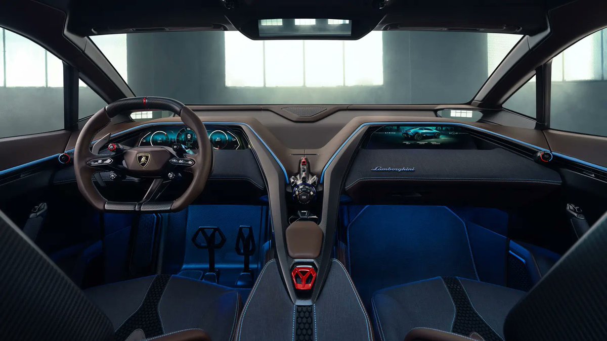 WatcherGuru's tweet image. JUST IN: Lamborghini officially unveils its first 100% electric vehicle to compete with Tesla.