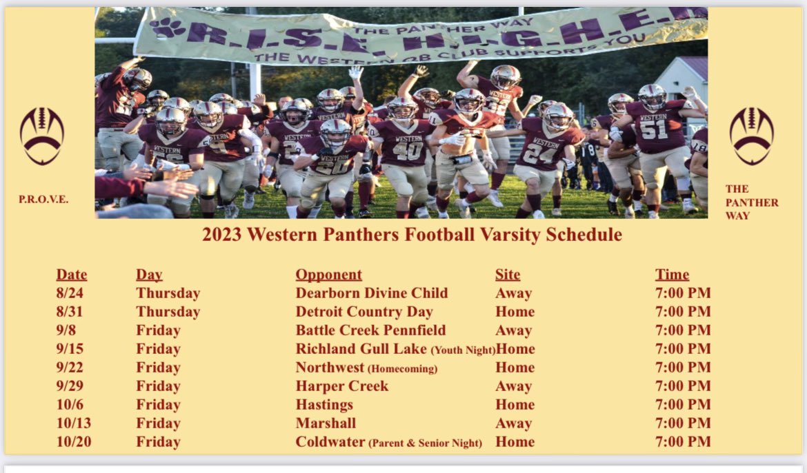 NoahBerdiner's tweet image. GAME WEEK! 2023 game schedule @pantherfball @MrNRulewicz