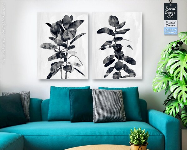 #Whimsigoth floral Wall Art Black and white poster wall art Set Of 2 Black and white #botanical wall art Set Of 2 Black Abstract Wall #Art etsy.me/3QIvUlC via @Etsy