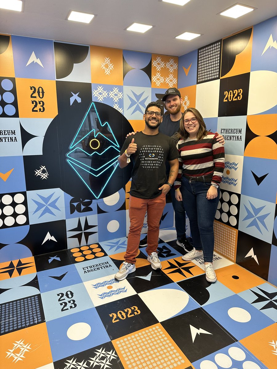 JulzRecruits's tweet photo. @nethermind present at @EtherArgentina ✨✨

@GusNeth @e1Ru1o @cicr_99 https://t.co/5aYouvdbnl