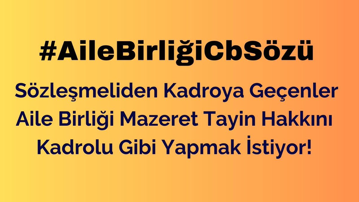 Verilen sözler tutulmalı, aileler birleşmeli ...

<a href="/Yusuf__Tekin/">Yusuf Tekin</a>
<a href="/RTErdogan/">Recep Tayyip Erdoğan</a>
<a href="/AkpartiAnkara/">AK Parti Ankara</a>
<a href="/EmineErdogan/">Emine Erdoğan</a>
<a href="/akpartiistanbul/">AK Parti İstanbul</a>
<a href="/ErbakanFatih/">Dr. Fatih Erbakan</a> 
<a href="/rprefahpartisi/">Yeniden Refah Partisi</a>
<a href="/Mustafa_Destici/">Mustafa Destici</a> 
<a href="/hasandogan/">Hasan Doğan</a>
<a href="/dijital/">Dijital</a> 
<a href="/yenisafakyazari/">yusuf kaplan</a> 
 #AileBirliğiCbSözü