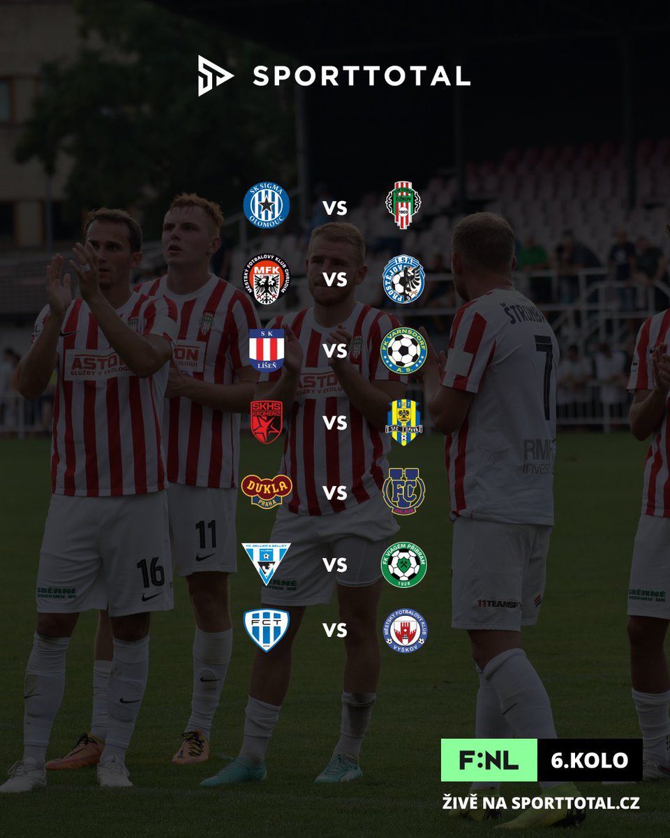Sporttotalcz's tweet photo. 6️⃣. KOLO FORTUNA:NÁRODNÍ LIGY ŽIVĚ NA https://t.co/zeoVfGwcNS 📺📱🎥 https://t.co/AxYo17XQRl