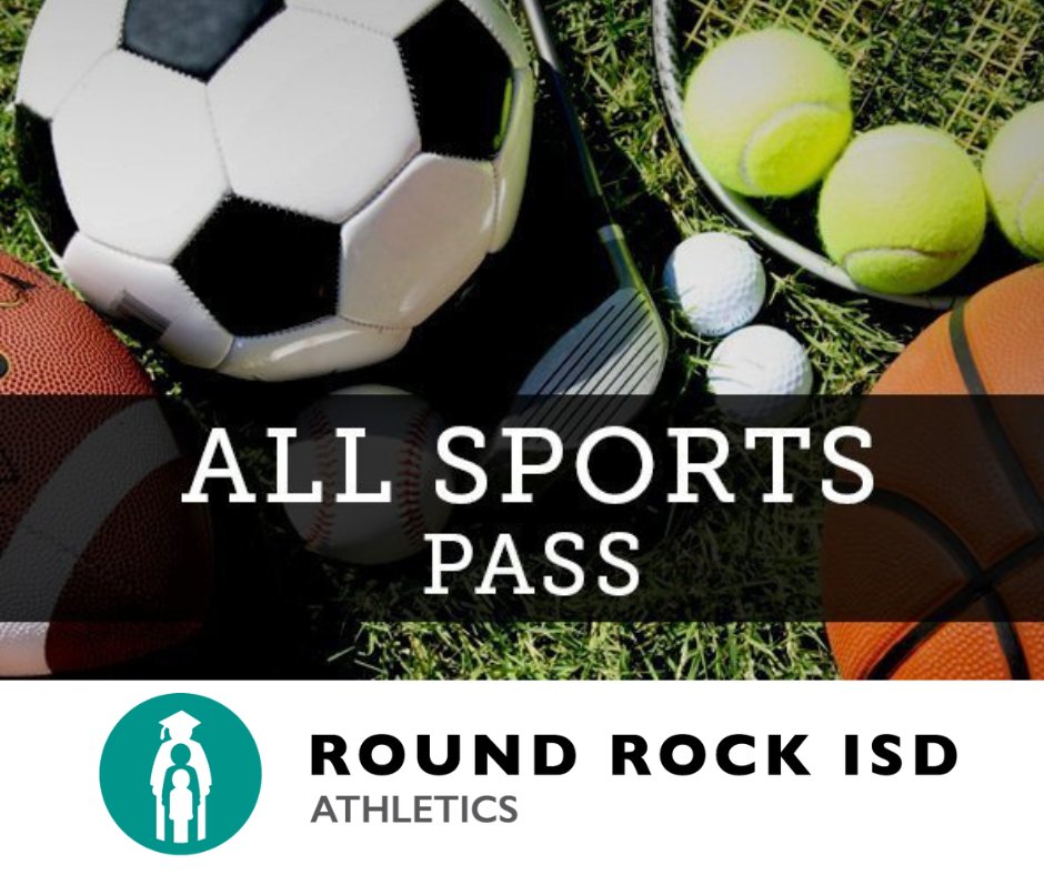 Introducing the All Sports Family Pass 2023-2024. Unlimited games. One low price. 
🥎 Small Family Pass is $103, + a one-time processing fee for up to 4 family members.
🥅 Large Family Pass is $133, + a one-time processing fee for up to 6 family members. 
athletics.roundrockisd.org/tickets/