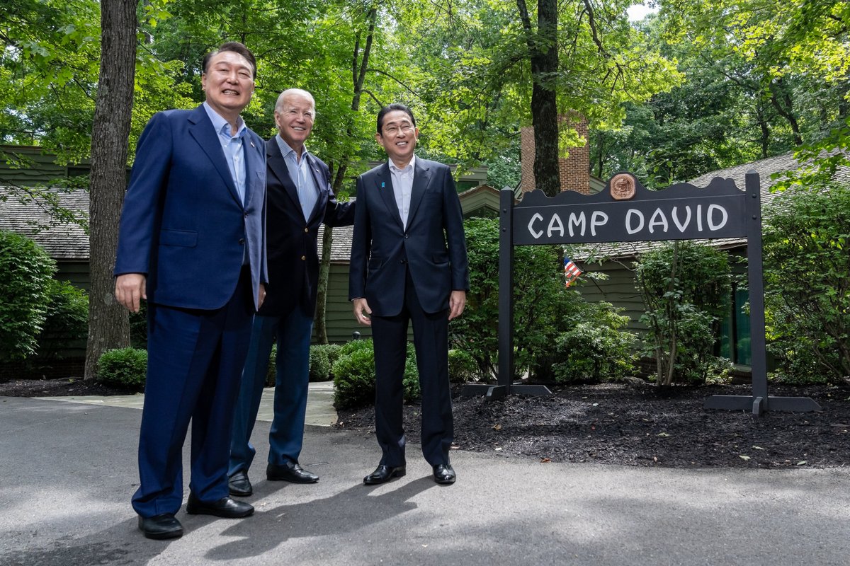 Welcome to Camp David, President Yoon and Prime Minister Kishida.