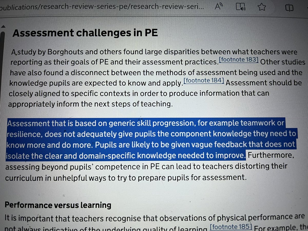 Curious to know how pe departments implementing a concept curriculum address this…