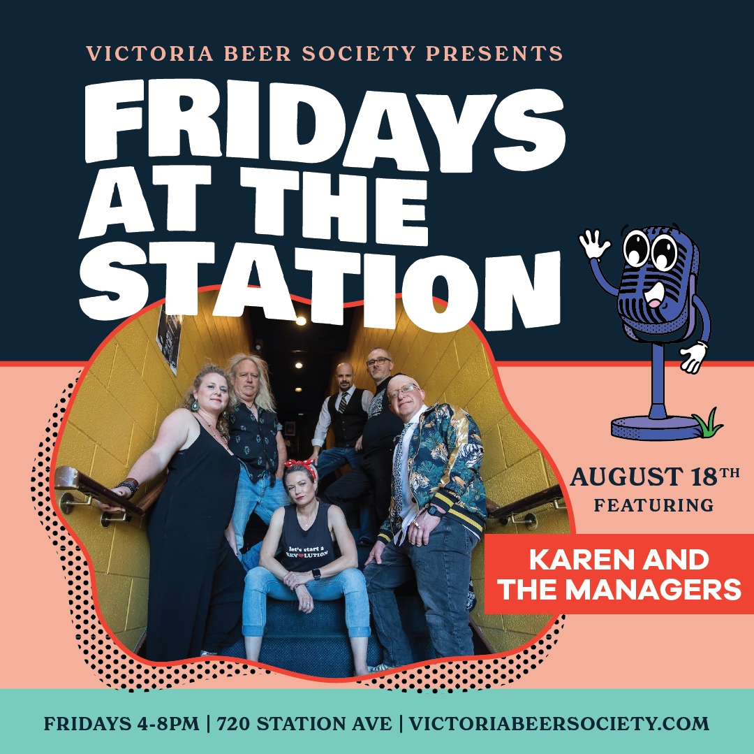 🍻We've got another fun-filled Fridays at the Station! TONIGHT enjoy live music from Karen And The Managers! 🎹🎤 We'll see you there!⁠ 👉️Learn more at VictoriaBeerSociety.com #LangfordStation #FridaysAtTheStation #VicBeerSociety #victoria #yyjevents #victoriaevents