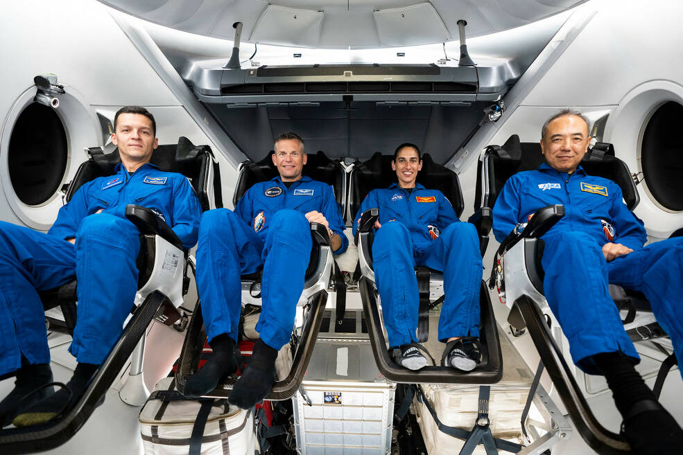 NASA (@nasa) on Twitter photo The four space travelers of #Crew7, including NASA’s Jasmin Moghbeli, arrive at <a href="/NASAKennedy/">NASA's Kennedy Space Center</a> on Sunday. Aug. 20, ahead of their launch to the <a href="/Space_Station/">International Space Station</a>. Liftoff is currently set for Aug. 25.
Here’s our schedule for all the upcoming Crew-7 events: go.nasa.gov/3P3T2JW The four space travelers of #Crew7, including NASA’s Jasmin Moghbeli, arrive at <a href="/NASAKennedy/">NASA's Kennedy Space Center</a> on Sunday. Aug. 20, ahead of their launch to the <a href="/Space_Station/">International Space Station</a>. Liftoff is currently set for Aug. 25.
Here’s our schedule for all the upcoming Crew-7 events: go.nasa.gov/3P3T2JW