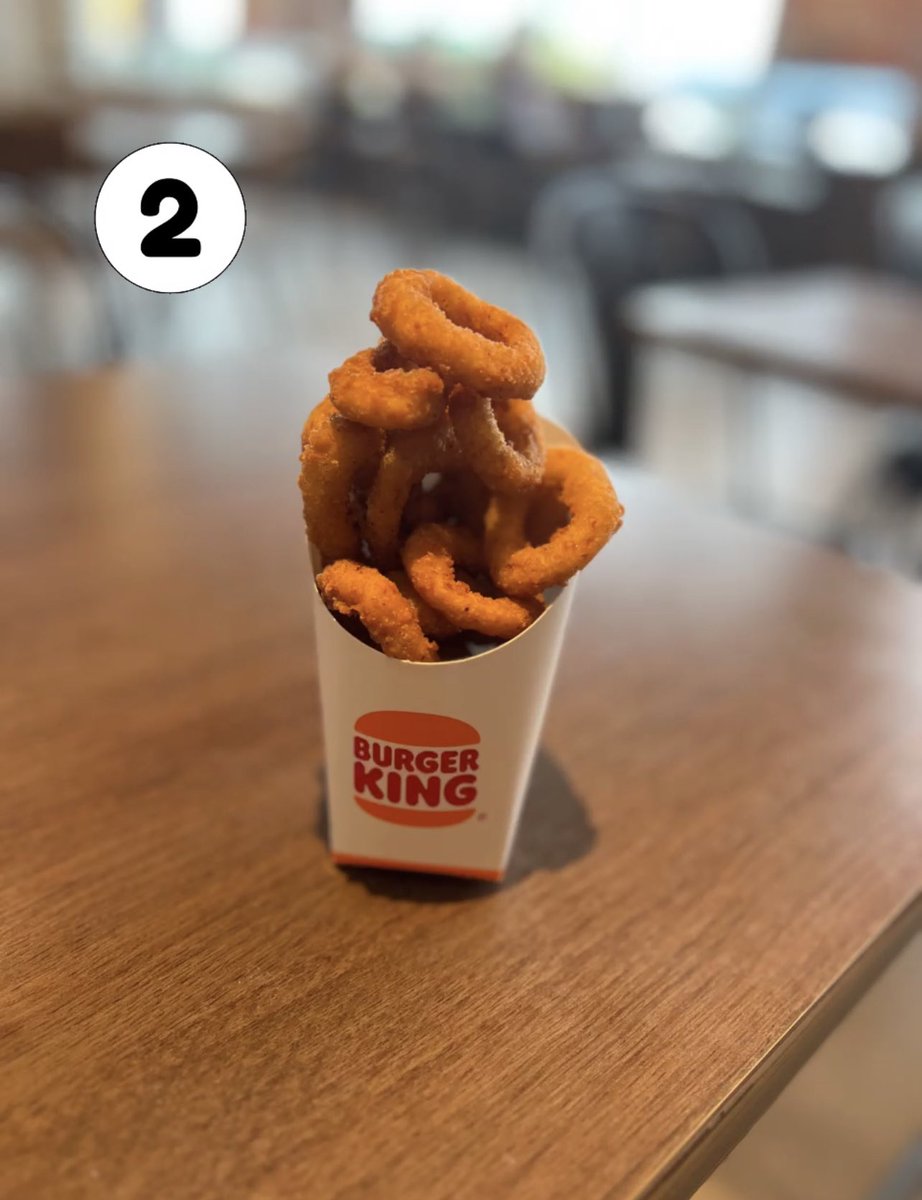 Move1069's tweet photo. To win a FREE Burger King Meal - like this post ❤️ and reply to this post 💬 letting me know what YOU🫵 think the PERFECT side for a burger is 🍔… 1, 2, or 3! 

One lucky individual will win Burger King coupons! 🤴😍

-Rebecca
#move1069 #summersquad #burgerking https://t.co/jqNCRjoYYb
