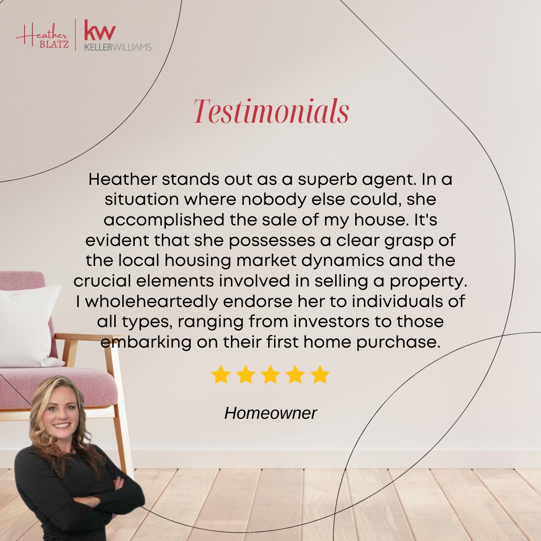 heatherblatz's tweet photo. That's so great to hear! I'm really happy to have been part of your home-buying journey. Thank you very much. 😍

---
Heather Blatz
Realtor | Coach | Investor
Keller Williams Realty

#HeatherBlatz #KellerWilliamsRealty #realestateagent #satisfied #reviews #fivestar https://t.co/Rj00U0uNhw