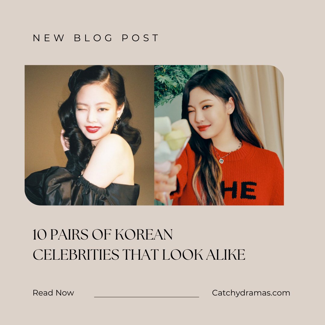 CatchyDramas's tweet photo. @EVERGLOW_STAFF Check out the 10 Pairs of Korean Celebrities That Look Alike
https://t.co/kcVThOVe1X https://t.co/kTfttbtuOU