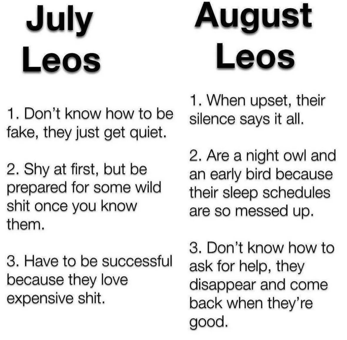Which #Leo are you? maybe a little bit of both 👏🏼