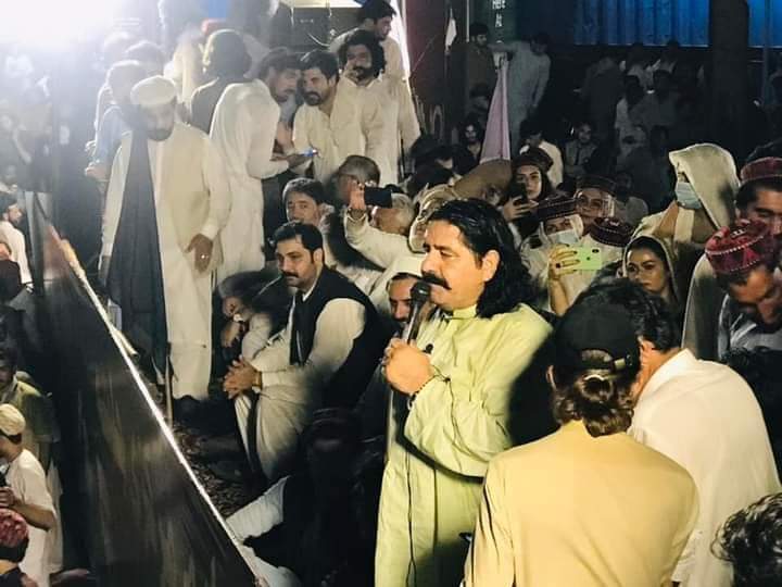 Aliwazirna50's tweet photo. Thanks to the people of Islamabad who participated in today 18 August 2023 #PTM protest.
#StopStateTerrorism
#StopPakiMafia https://t.co/sn4Uon7wGb