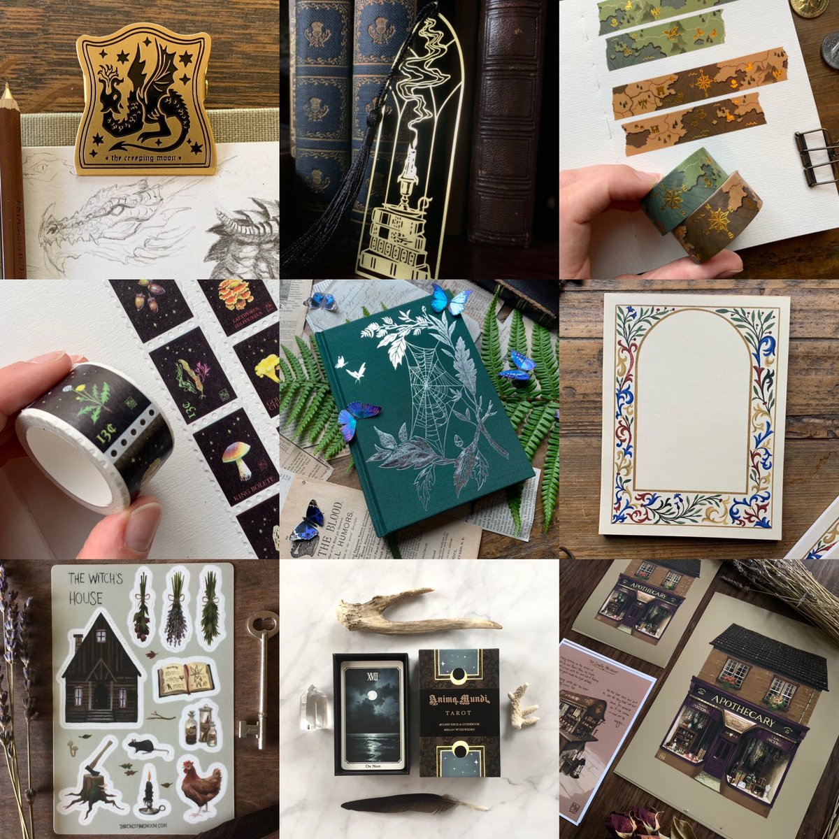 thecreepingmoon's tweet photo. My wares are available for wholesale! I love working with small shops, both online and brick and mortar. If you are one and interested in carrying my work, please shoot me an email :) https://t.co/Ba1KCanG1W