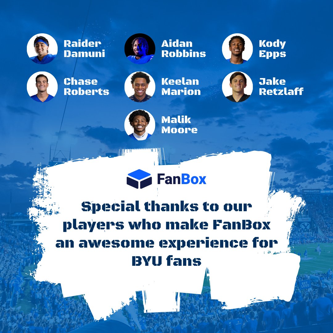 We're so grateful to all our BYU athletes! Get a FanBox to receive a special autographed item from these players. #BYU #BYUFootball #GOCous