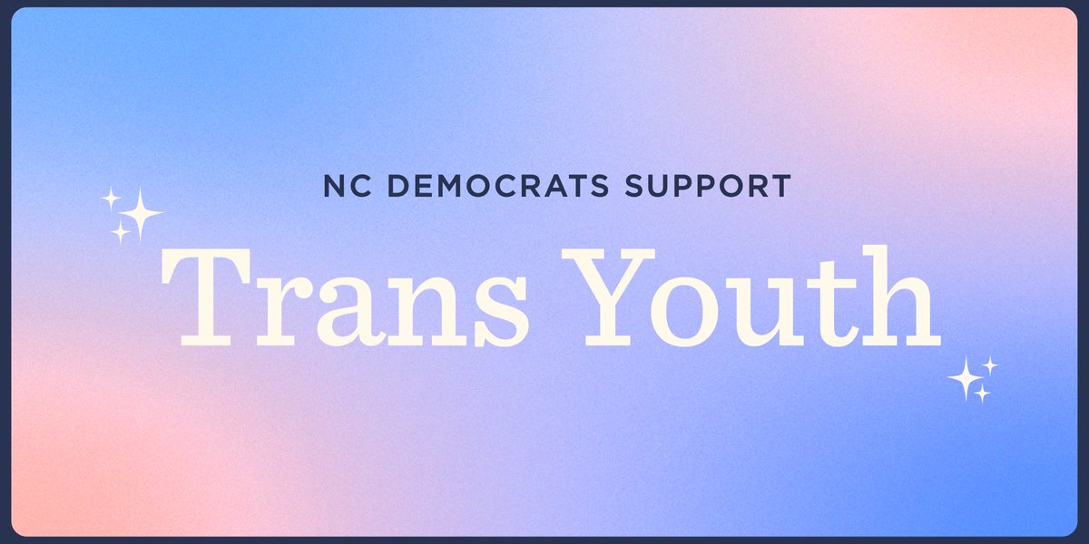 To every trans or gender non-conforming youth: we will never stop fighting. You belong on the sports field, in the classroom, and everywhere young people are.

To the #NCGA Republicans attacking trans rights, targeting children: voters WILL hold YOU accountable at the ballot box.