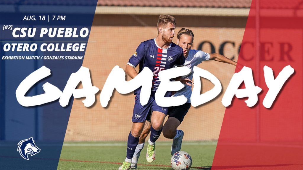 csupmsoccer's tweet photo. ⚽️ GAME DAY ⚽️

Head over to Art &amp; Lorraine Gonzales Stadium and watch No. 2 CSU Pueblo battle Otero College as they continue the preseason

Kickoff is slated for 7 PM 

Note: There will be no live stream or stats for the match

#DevelopingChampions https://t.co/1CNhB4yykf