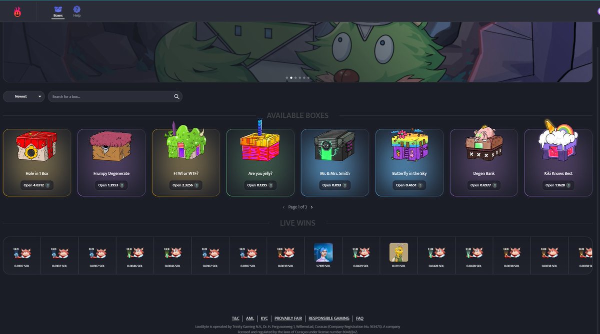 It's HERE!

Lootbyte has officially launched - OPEN YOUR BOXES NOW!!

Looking forward to the big WINS

lootbyte.app